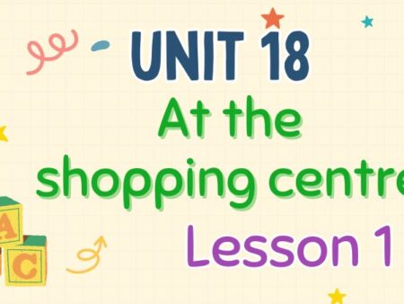 Tiếng Anh lớp 4 Unit 18: At the shopping centre Lesson 1 – Global Success