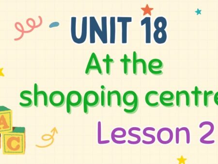 Tiếng Anh lớp 4 Unit 18: At the shopping centre Lesson 2 – Global Success