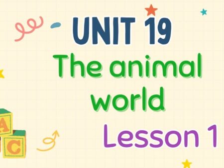 Tiếng Anh lớp 4 Unit 19: The animal world Lesson 1 – Global Success