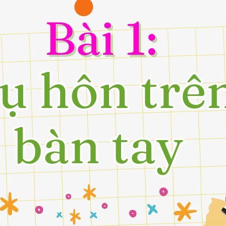 Bài 1: Nụ hôn trên bàn tay Tiếng Việt lớp 1 tập 2 Kết nối tri thức