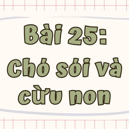 Bài 25: Chó sói và cừu non Tiếng Việt lớp 1 tập 1 Kết nối tri thức