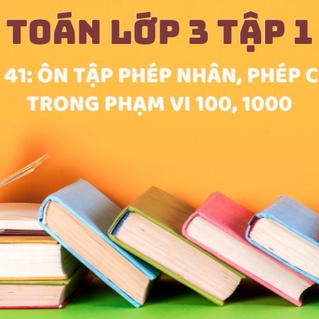 Bài 41: Ôn tập phép nhân, phép chia trong phạm vi 100, 1000