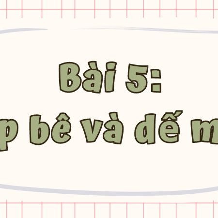 Bài 5: Búp bê và dế mèn Tiếng Việt lớp 1 tập 1 Kết nối tri thức