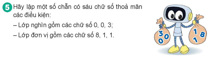 Bài số 11: Giải luyện tập câu 5 trang 40 SGK Toán 4 tập 1