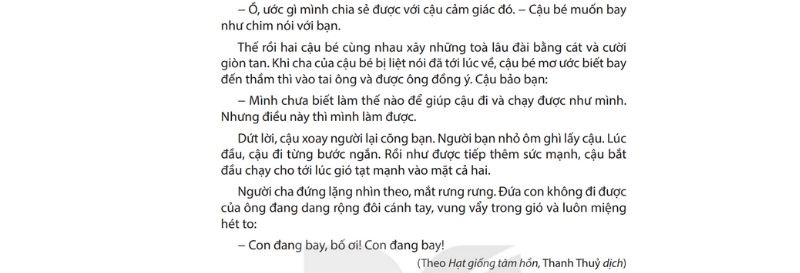 Câu 2: Đọc Bài 30: Cánh chim nhỏ 2