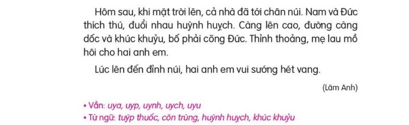 Câu 2 trang 30 SGK Tiếng Việt lớp 1 Kết nối tri thức Tập 2 2