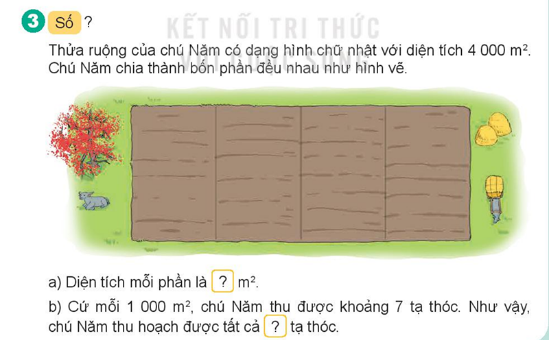 Bài số 3: Giải luyện tập câu 3 trang 73 SGK Toán 4 tập 1