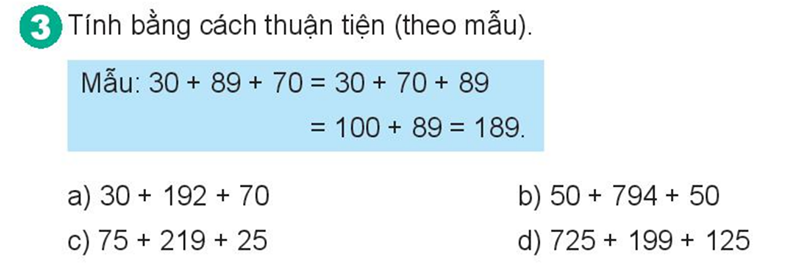 Bài số 3: Giải hoạt động câu 3 trang 83 SGK Toán 4 tập 1