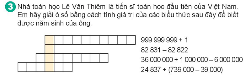 Bài số 3: Giải luyện tập câu 3 trang 88 SGK Toán 4 tập 1