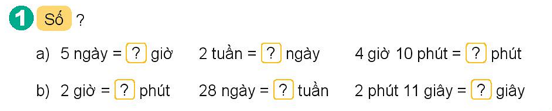 Bài số 4: Giải luyện tập câu 1 trang 67 SGK Toán 4 tập 1