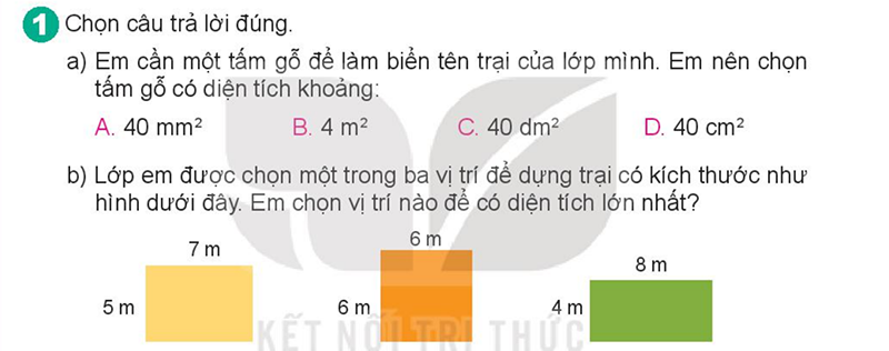 Bài số 5: Giải hoạt động câu 1 trang 70 SGK Toán 4 tập 1