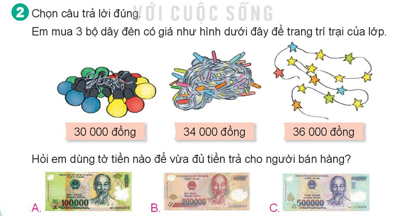 Bài số 6: Giải hoạt động câu 2 trang 70 SGK Toán 4 tập 1