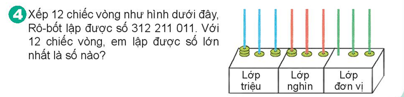 Bài số 7: Giải luyện tập câu 4 trang 49 SGK Toán 4 tập 1