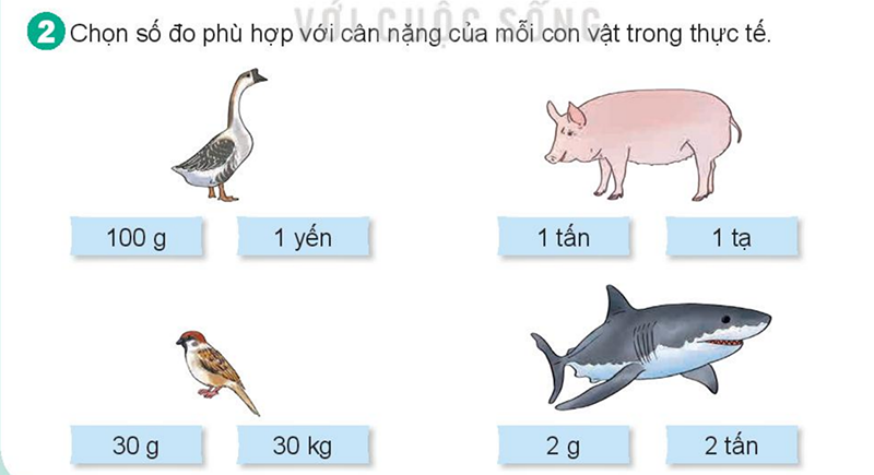 Bài số 7: Giải luyện tập câu 2 trang 74 SGK Toán 4 tập 1