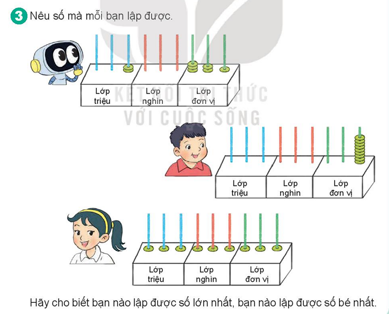 Bài số 8: Giải luyện tập câu 3 trang 53 SGK Toán 4 tập 1