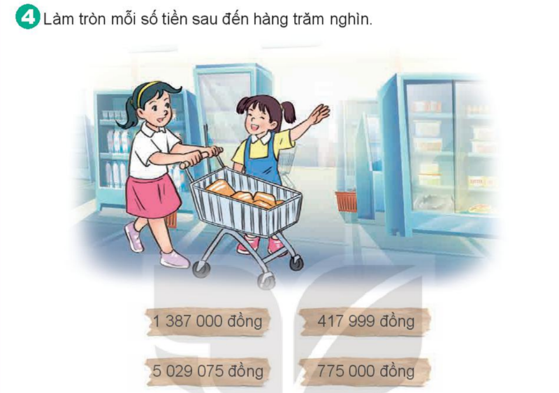 Bài số 9: Giải luyện tập câu 4 trang 54 SGK Toán 4 tập 1