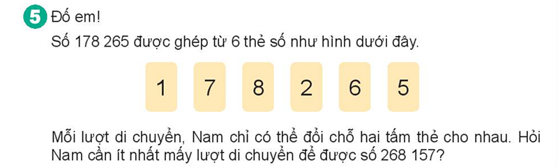 Bài số 9: Giải luyện tập câu 5 trang 89 SGK Toán 4 tập 1