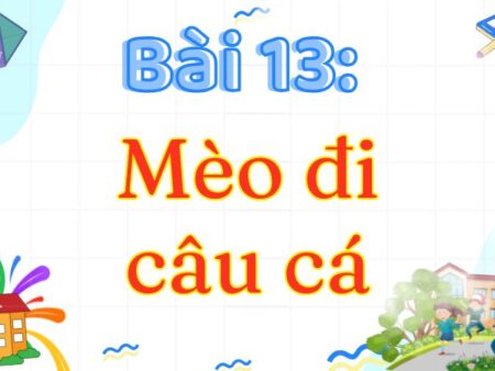 Bài 13: Mèo đi câu cá – Tiếng Việt Lớp 3 Tập 2 Kết Nối Tri Thức