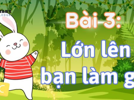 Bài 3: Lớn lên bạn làm gì? Tiếng Việt lớp 1 tập 2 Kết nối tri thức