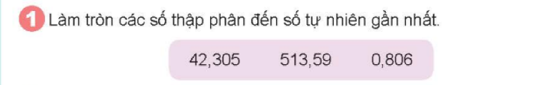 Bài số 1: Giải hoạt động câu 1 trang 48 SGK Toán 5 tập 1