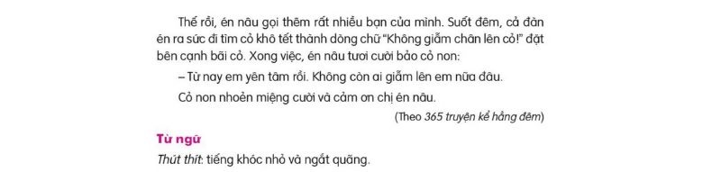 Câu 2: Đọc Bài 14: Cỏ non cười rồi trang 57 Tiếng Việt 2 tập 2 Kết nối tri thức 2