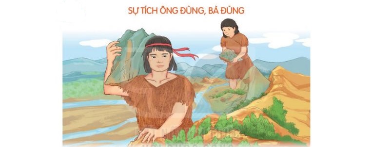 Câu 2: Đọc Bài 22: Sự tích ông Đùng, bà Đùng SGK Tiếng Việt lớp 3 Kết nối tri thức Tập 2 1