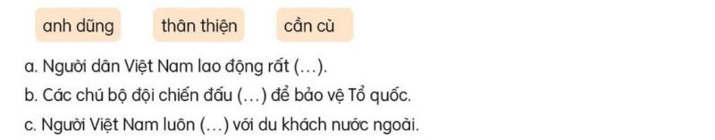 Câu 2 trang 107 SGK Tiếng Việt lớp 2 Kết nối tri thức Tập 2 Luyện từ và câu