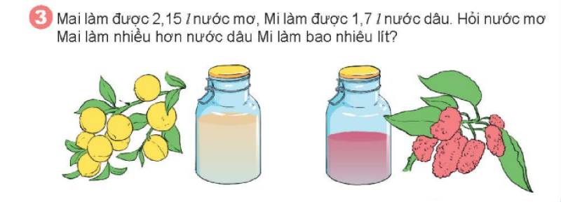 Bài số 3: Giải hoạt động câu 3 trang 69 SGK Toán 5 tập 1