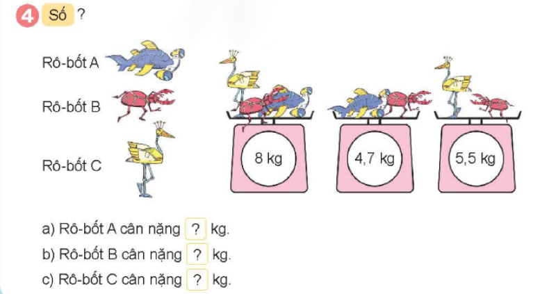 Bài số 7: Giải luyện tập câu 4 trang 70 SGK Toán 5 tập 1