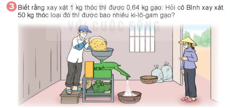 Bài số 9: Giải luyện tập câu 3 trang 75 SGK Toán 5 tập 1