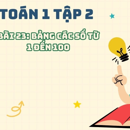 Bài 23: Bảng các số từ 1 đến 100 – Toán Lớp 1 Tập 2 Kết Nối Tri Thức