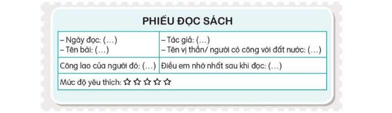 Câu 1 trang 108 SGK Tiếng Việt lớp 3 Kết nối tri thức Tập 2 Đọc mở rộng