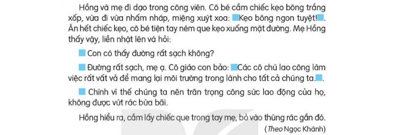 Câu 1 trang 124 SGK Tiếng Việt lớp 3 Kết nối tri thức Tập 2 Luyện từ và câu