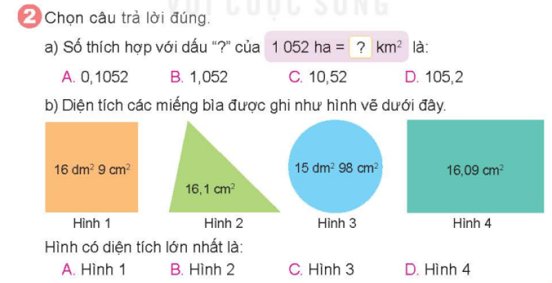 Bài số 11: Giải luyện tập câu 2 trang 137 SGK Toán 5 tập 1