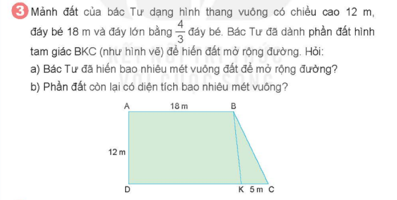 Bài số 3: Giải luyện tập câu 3 trang 130 SGK Toán 5 tập 1