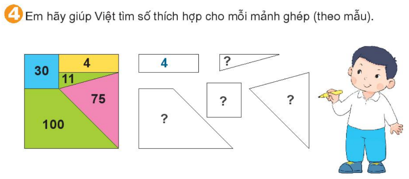 Bài số 4: Giải luyện tập câu 4 trang 25 SGK Toán 1 tập 2