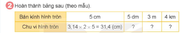 Bài số 4: Giải hoạt động câu 2 trang 108 SGK Toán 5 tập 1