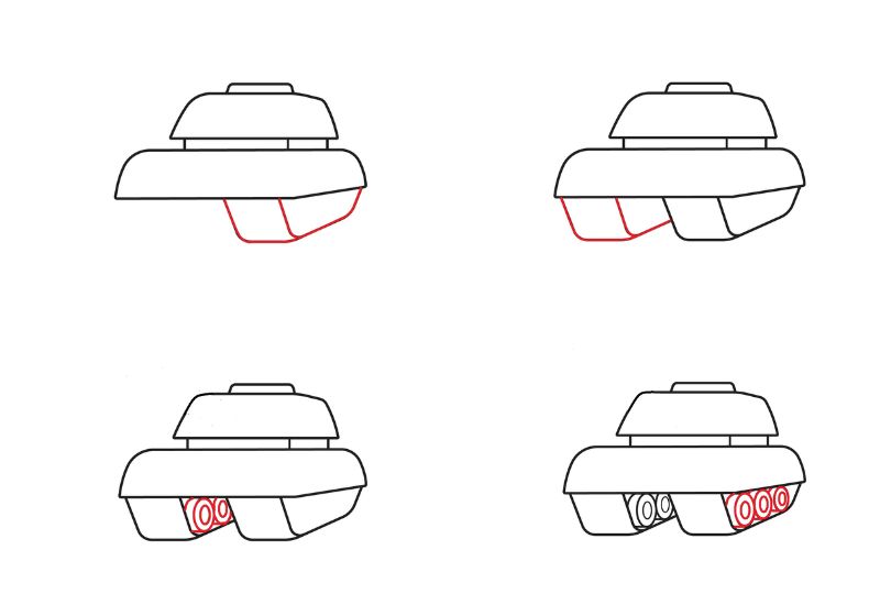Hướng dẫn vẽ mô hình xe tăng đơn giản - 4