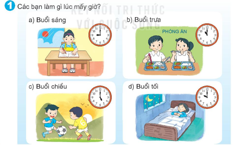 Bài số 1: Giải hoạt động câu 1 trang 72 SGK Toán 1 tập 2