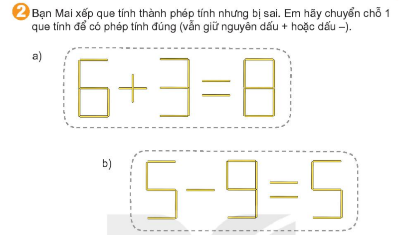 Bài số 12: Giải luyện tập câu 2 trang 93 SGK Toán 1 tập 2