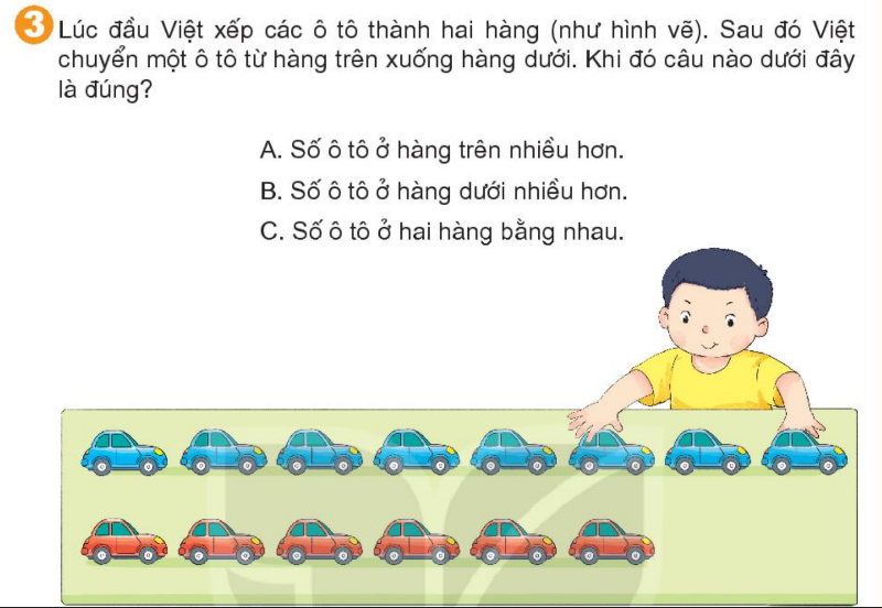 Bài số 3: Giải luyện tập câu 3 trang 89 SGK Toán 1 tập 2