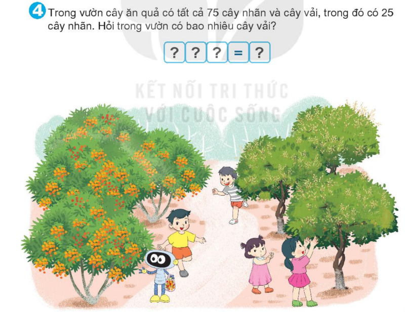 Bài số 4: Giải hoạt động câu 4 trang 59 SGK Toán 1 tập 2