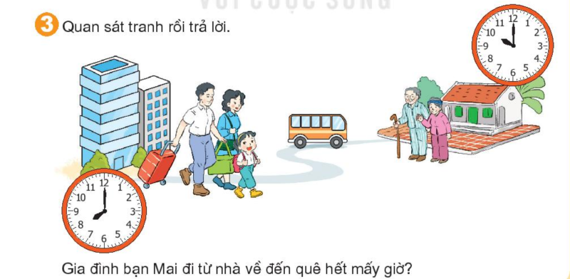 Bài số 6: Giải luyện tập câu 3 trang 83 SGK Toán 1 tập 2