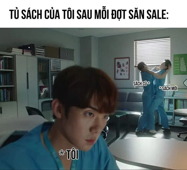 Meme học sinh low battery