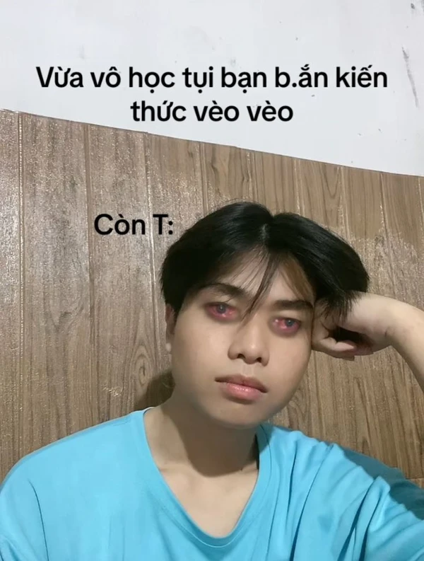 Meme học tập say no stress