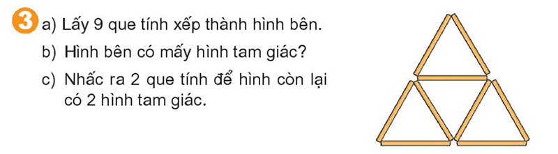 Bài số 3: Giải luyện tập câu 3 trang 101 SGK Toán 1 tập 2